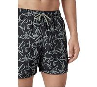 Emporio Armani Shorts – Regular Fit – Allover-Logo-Print – Schwarz, Größe XL