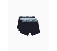 Emporio Armani Boxershorts Herren BOLD MONOGRAM - 3er-Pack, elastischer Logo-Bund, Blau L