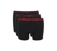 EMPORIO ARMANI Herren Boxershorts, 3er Pack - BOLD MONOGRAM, Boxer, Stretch Cotton Schwarz2 L