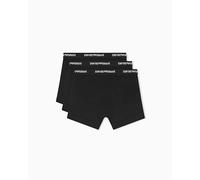 EMPORIO ARMANI Herren Boxershorts, 3er Pack - CORE LOGOBAND, Boxer, Stretch Cotton Schwarz XL