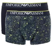 Emporio Armani Trunks mit elastischem Label-Bund im 2er-Pack in Marine, Größe S