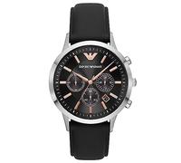 Emporio Armani Herren-Chronograph, Edelstahluhr, 43 mm Gehäusegröße AR11431