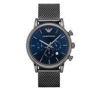 Emporio Armani Herren Uhr silber / blau, Größe One Size, 4036571 Silber / Blau One Size