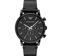 Emporio Armani Herren Chronograph Quarz Uhr mit Leder Armband AR1918