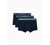 Emporio Armani Herren Core Logoband 3-Pack Trunk, Blau, XL, blau, XL