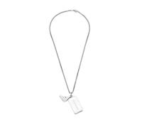 Emporio Armani Herren Silberfarbene Edelstahl-Halskette, EGS3167040