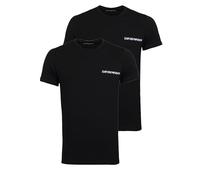 Emporio Armani Herren Emporio Armani Men's 2-pack Core Logoband Crew Neck T-shirt T Shirt, Black/Black, L EU