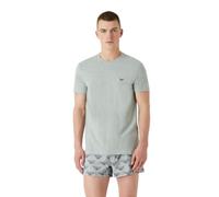 Emporio Armani Herren Emporio Armani Men's 2-pack Endurance Crew Neck T-shirt T Shirt, Melange Grey/Marine, M EU