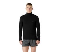 Emporio Armani Herren Emporio Armani Men's Turtle Warm Viscose T Shirt, Schwarz, L EU