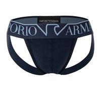 EMPORIO ARMANI Herren Jockstrap - MEGALOGO, Jocks, Tanga Slip, Stretch Cotton Blau XL