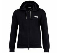 EMPORIO ARMANI Herren Kapuzen-Sweatjacke, Piqué - ICONIC PIQUET, Full Zip, Baumwollmix Schwarz / M M Schwarz