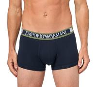 Emporio Armani Herren Logo Label Trunk Badehosen, Marine, M