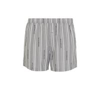 Emporio Armani Herren Logo Pattern Woven Boxer Boxershorts, grau, XL