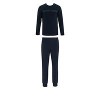 Emporio Armani Herren Megalogo Pajamas Set Pyjamaset, blau, XL