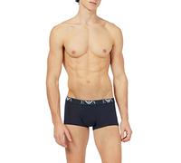 Emporio Armani Herren Men's Basic - Essential Monogram 3-pack Trunk Boxershorts, White/Black/Marine, L