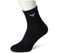 EMPORIO ARMANI Herren Socken, 3er Pack - Sporty Short Socks, Quarter Socken, One Size Blau 39-46