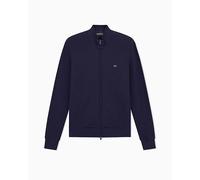 Emporio Armani Herren Piquet-Sweatshirt, blau, L