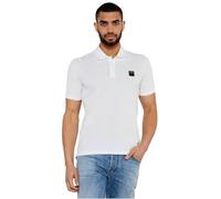 EMPORIO ARMANI Man Satin Label Polo Beachwear White M, weiß, M