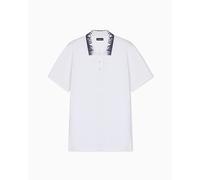EMPORIO ARMANI Herren Polo Polohemd, weiß, M