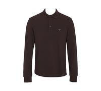 Emporio Armani Herren-Polo-Sweatshirt, ikonisch, Größe L, Braun, braun, L