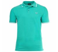 EMPORIO ARMANI Herren Poloshirt - ESSENTIAL, Pique, Logo, Baumwolle, einfarbig Smaragdgrün 2XL