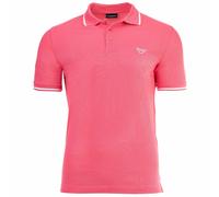 EMPORIO ARMANI Herren Poloshirt - ESSENTIAL, Pique, Logo, Baumwolle, einfarbig XL Rosa