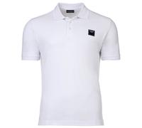 EMPORIO ARMANI Herren Polo Beachwear Poloshirt, weiß, S