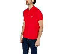 Emporio Armani Herren Poloshirt Kurzarm Jersey mit Kragen und Knöpfen Baumwollstretch Artikel 211804 4R461 Polo S Sleeve, 00774 Rosso/red, S