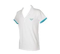 Emporio Armani Herren Poloshirt Kurzarm mit Kragen Artikel 211047 4P466 Polo MC, 00010 Bianco - White, M