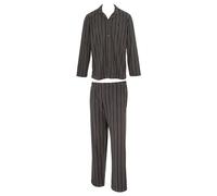 Emporio Armani Herren Printed Brushed Fabric Long Pajamas Pyjama-Set, Stampa RIGA, M