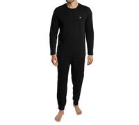 Emporio Armani Herren-Pyjama mit Bündchen, Schwarz, Größe S