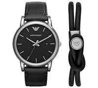 Emporio Armani Herren Quarz 3 Zeiger Uhr mit Armband AR80059