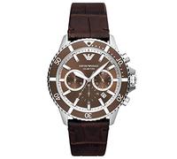 Emporio Armani Herren Quarz-Chronograph Uhr mit Armband AR11486