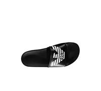 Emporio Armani Herren-Sandale, schwarz/weiß, 43 EU