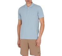 EMPORIO ARMANI Herren Satin Label Polo Beachwear Polohemd, Ashley Blue, Medium