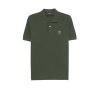 EMPORIO ARMANI Herren Satin Label Polo Beachwear Polohemd, Climbing Ivy, Small