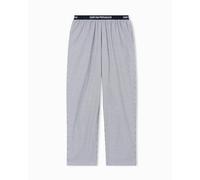 Emporio Armani Herren-Schlafanzughose, garngefärbt, gewebt, violett, L