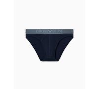 Emporio Armani Herren Shiny Logoband Slip, Blau, L, blau, L