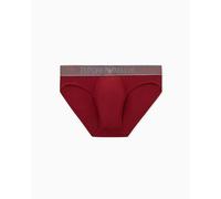 Emporio Armani Herren Shiny Logoband Slip, Rot, M, rot, M