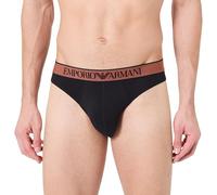 Emporio Armani Herren Shiny Logoband Slip, Schwarz, M, Schwarz, M