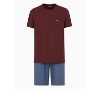 EMPORIO ARMANI Herren Short Pajamas Pyjamaset, rot/blau, S