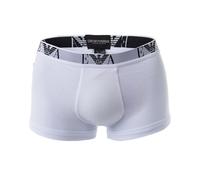 Emporio Armani Herren Men's Basic - Essential Monogram 3-pack Trunk Boxershorts, White/White/White, S