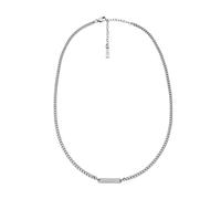 Emporio Armani Herren Silber-Ton Edelstahl Halskette, EGS3188040