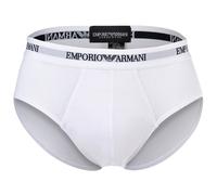 EMPORIO ARMANI Herren Slips, 3er Pack - CORE LOGOBAND, Briefs, Stretch Cotton Weiß/Blau/Schwarz / XL XL Mehrfarbig