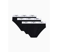 Emporio Armani Herren-Slips aus Baumwolle Schwarz – 5er Pack, Größe M