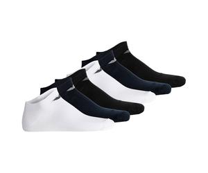 EMPORIO ARMANI Herren Sneakersocken, 6er Pack - CASUAL COTTON, Multipack, Logo Weiß/Schwarz/Blau / 43-46 43-46 Mehrfarbig