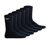 EMPORIO ARMANI Herren Socken, 6er Pack - SPORTY SPONGE, Short Socks, One Size Blau / 39-46 39-46 Blau