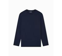 Emporio Armani Herren Soft Modal T-Shirt (1er Pack), blau, M
