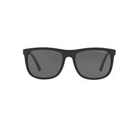 Emporio Armani Herren Sonnenbrille 0EA4079, Schwarz (Matte Black 504287), Large (Herstellergröße: 57)