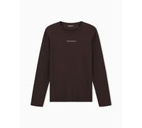 Emporio Armani Herren Stretch Piquet T-Shirt, braun, L